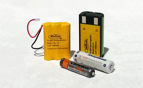 Rechargeable nickel metal hydride (NiMH) batteries
